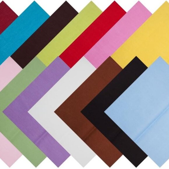 Other - Multicolor 14pcs 16x16in Cotton Fabric Bundle for Sewing, Quilting & Crafting